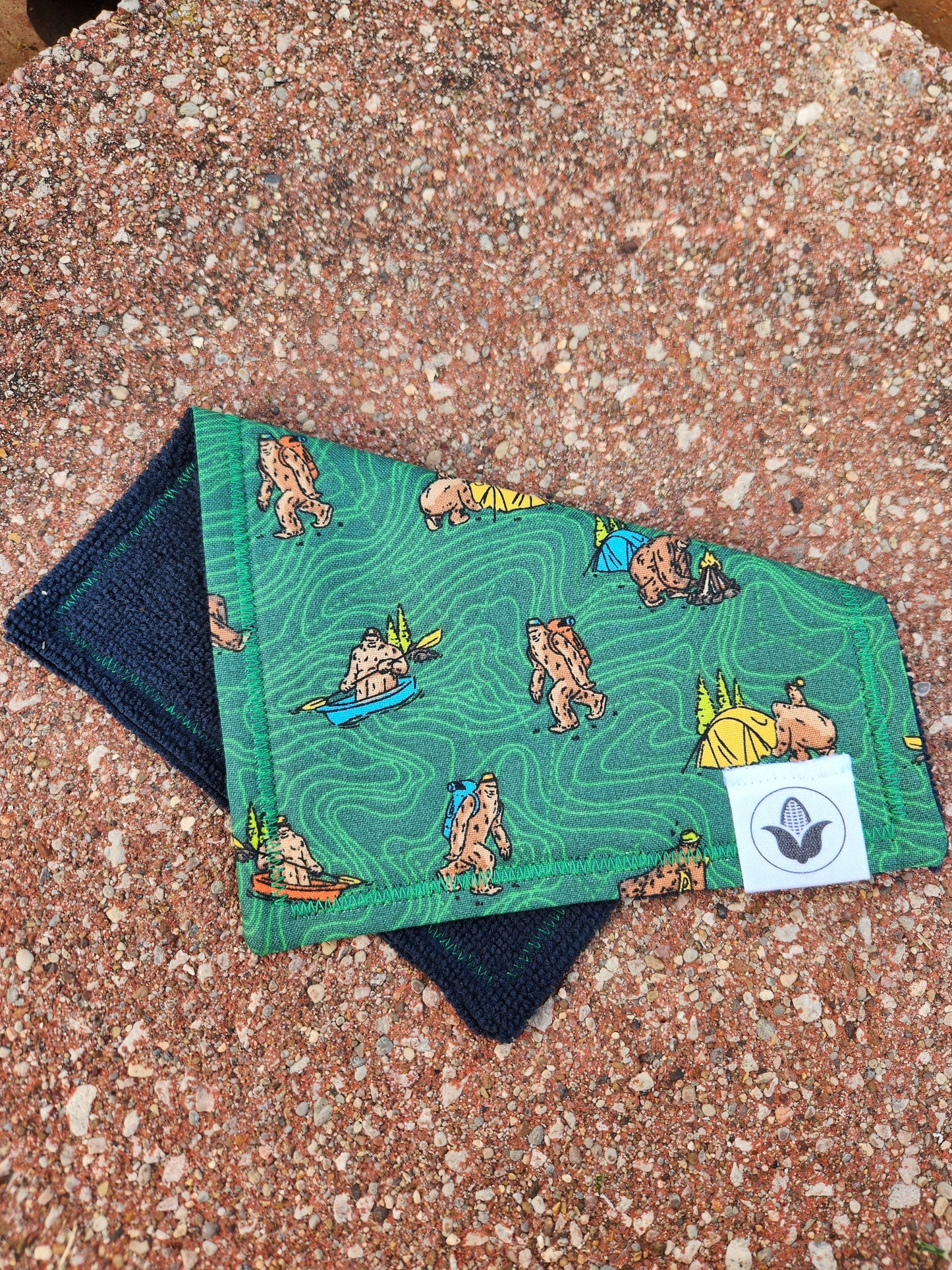 Bigfoot Topography Handkerchief