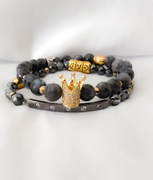 The "Gold" Larvikite Crown Set