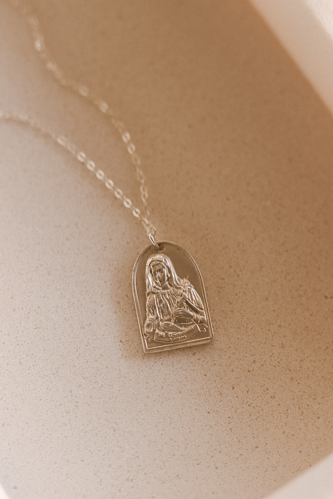 St. Catherine of Sweden Necklace in Sterling Silver