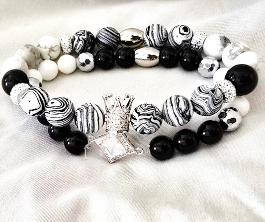 Men's White "Earned" Stripe Set