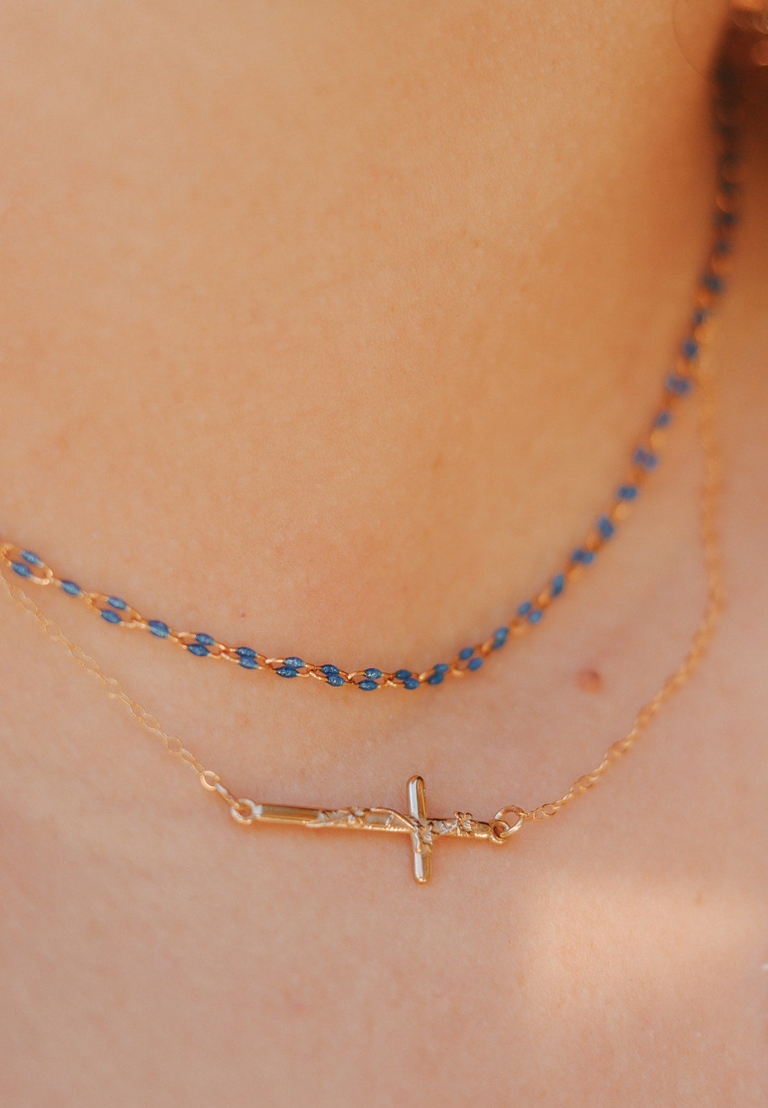 St. Joseph Lily Cross Necklace