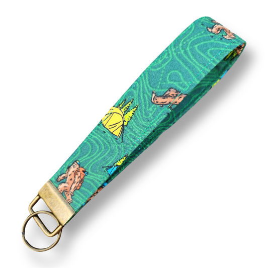 Bigfoot Topography Keyfob Wristlet