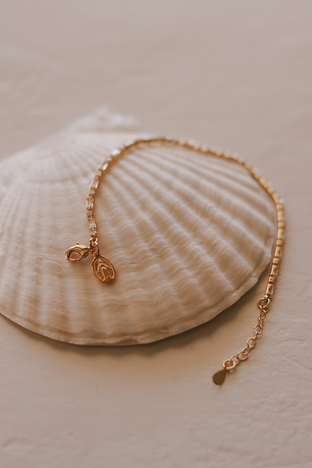 Miraculous Medal Tennis Bracelet