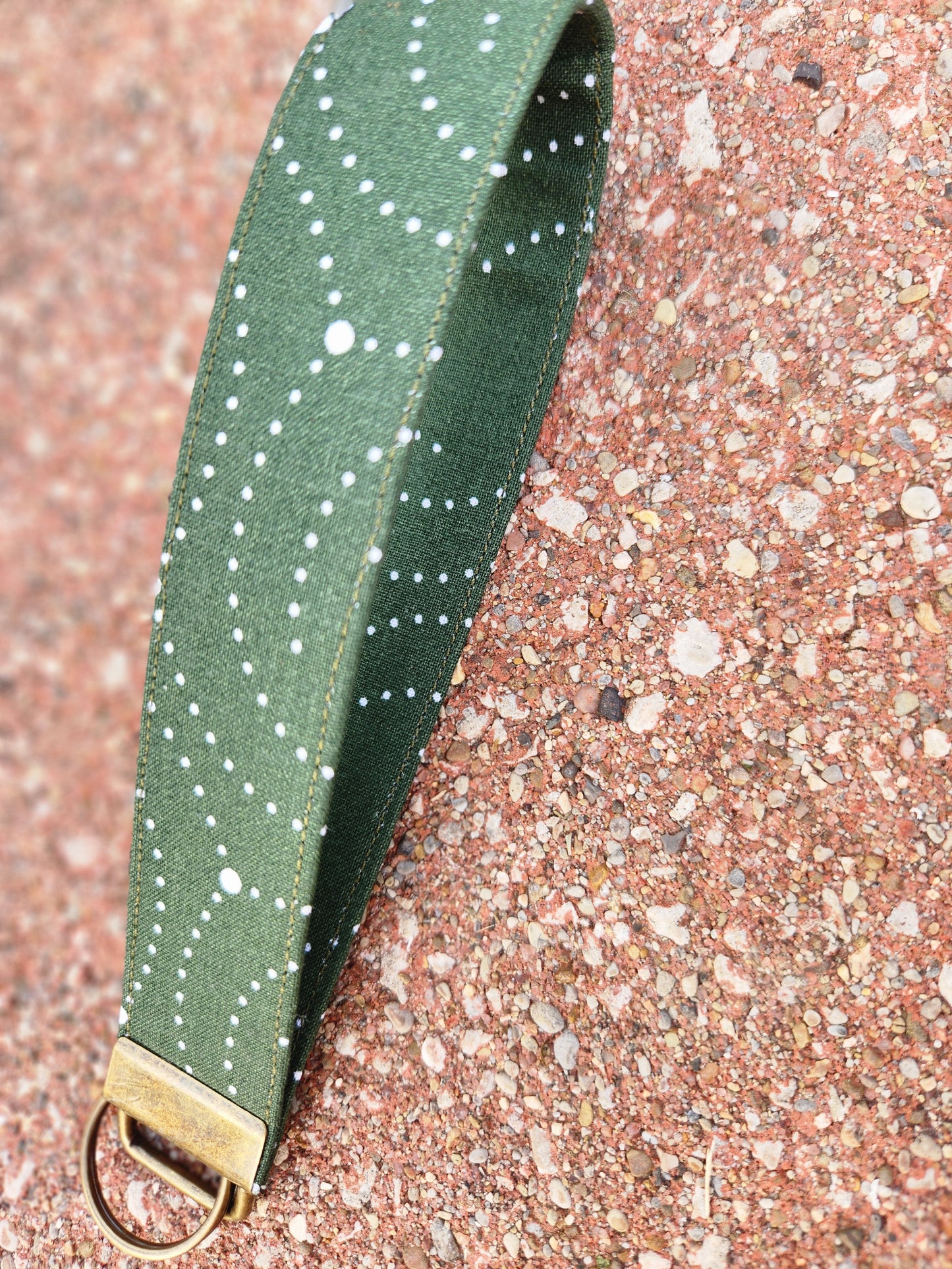 Green Swirls Keyfob Wristlet