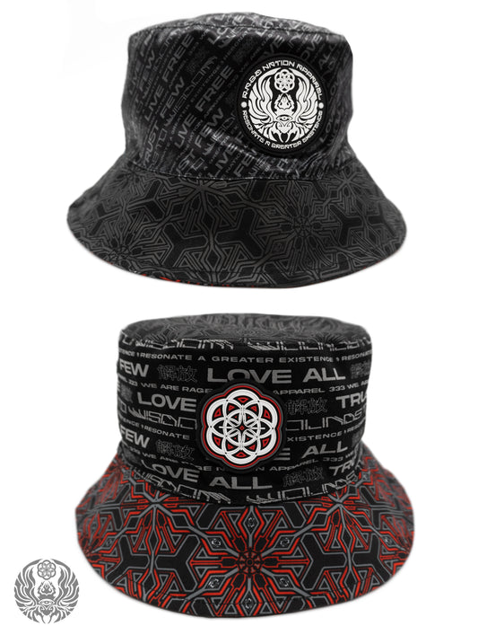 PROTECTED BY INTENT ✦ REVERSIBLE / REFLECTIVE ✦ BUCKET HAT w/ hidden pocket - Concordia Style Boutique