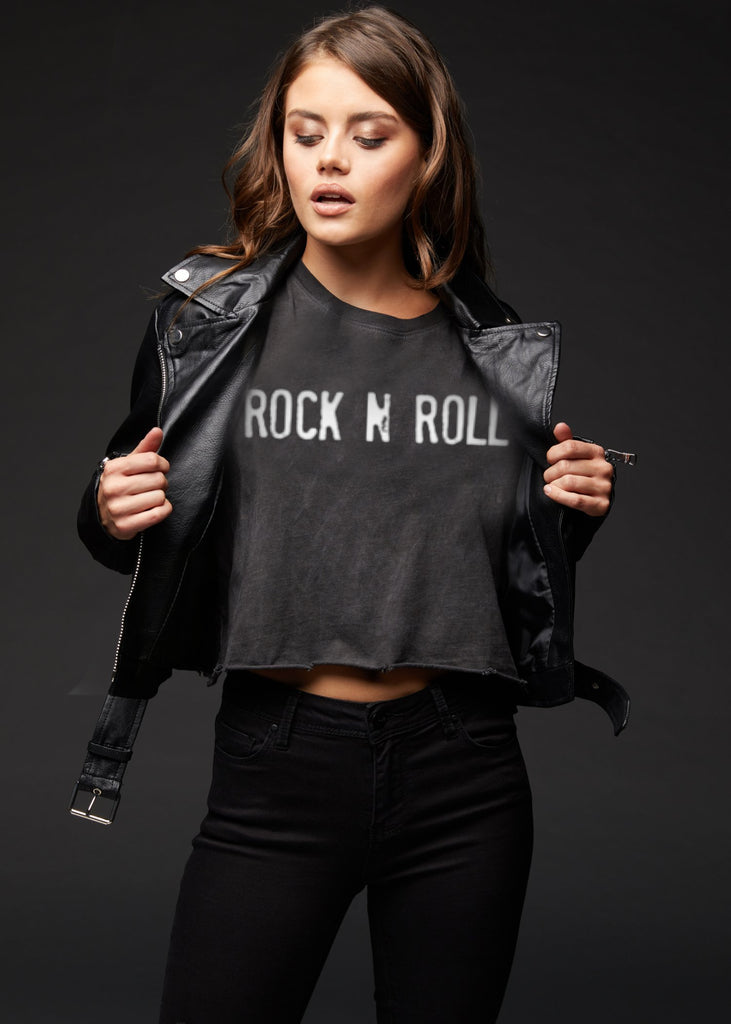 Cropped Rock n Roll T Shirt - Concordia Style Boutique