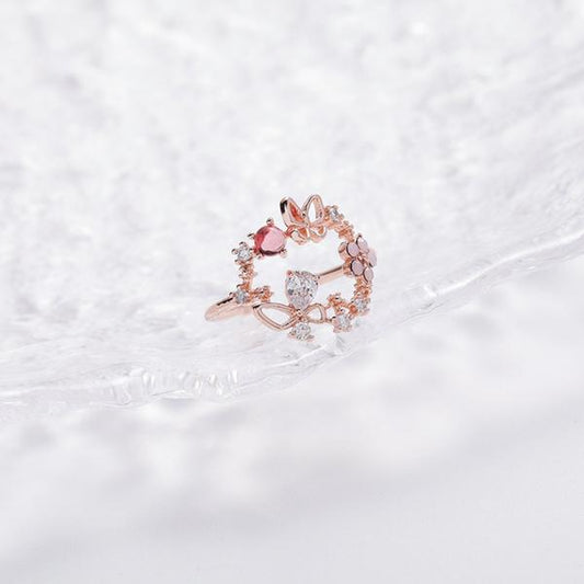 RUBY BUTTERFLY RING (ADJUSTABLE) - Concordia Style Boutique