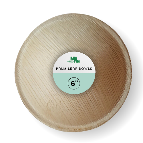 Palm Leaf 6 Inch Round Bowl (600 Pack) Buy By Bulk