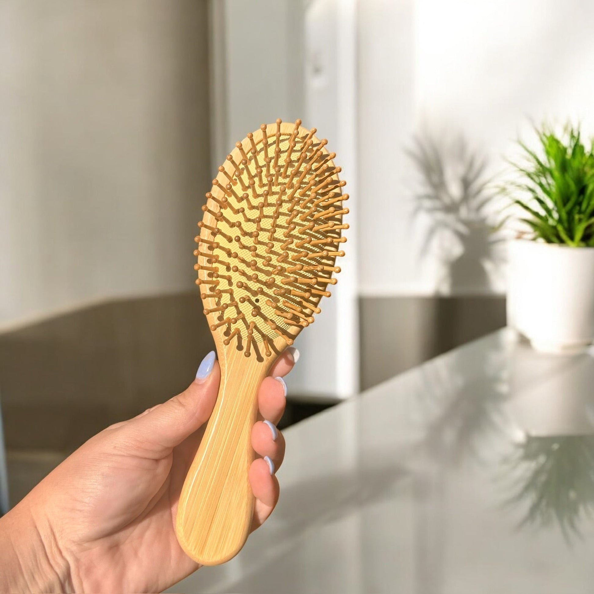 Bamboo Rounded Hair Brush | Classic Handle - Concordia Style Boutique