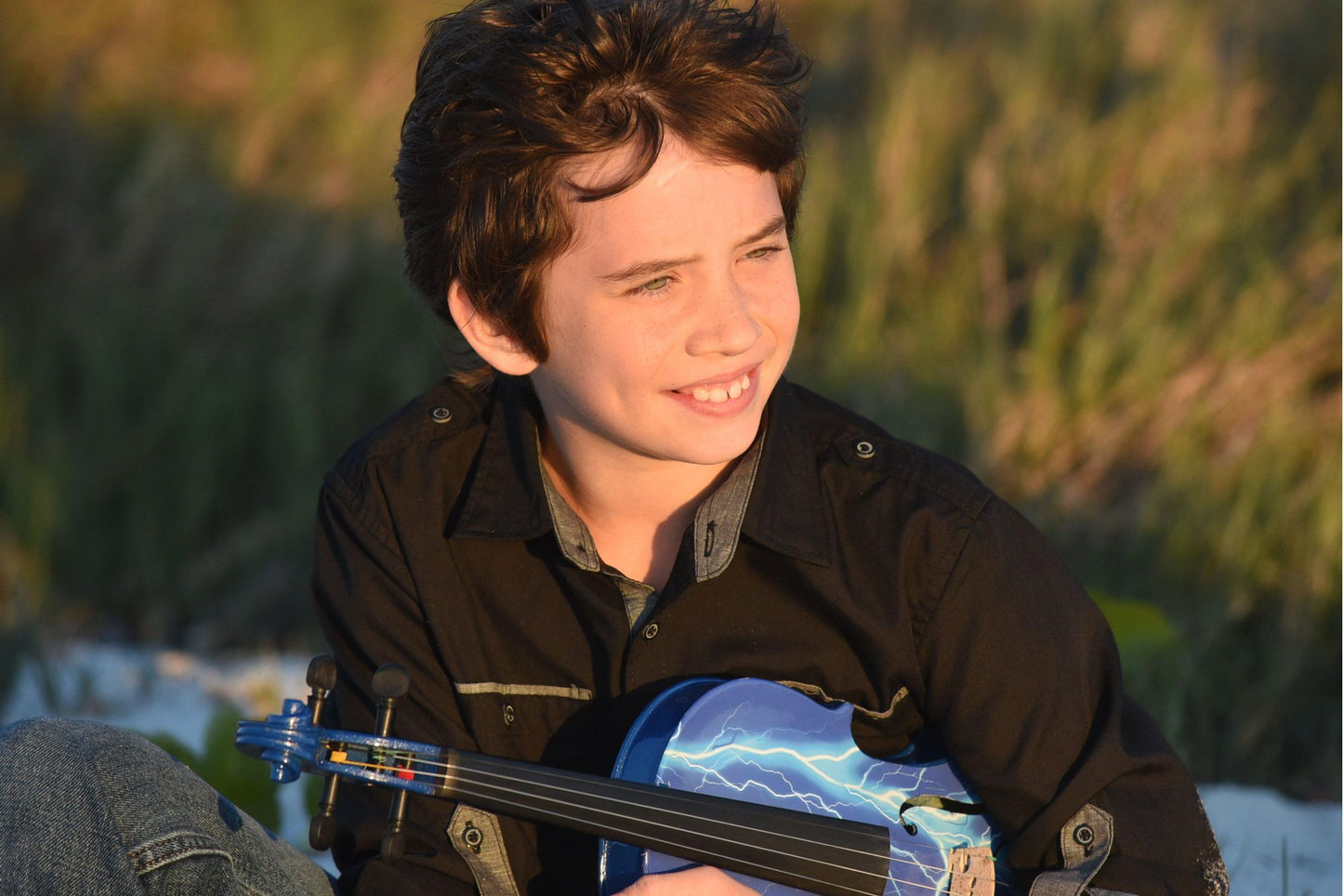 Rozanna's Blue Lightning Violin Outfit