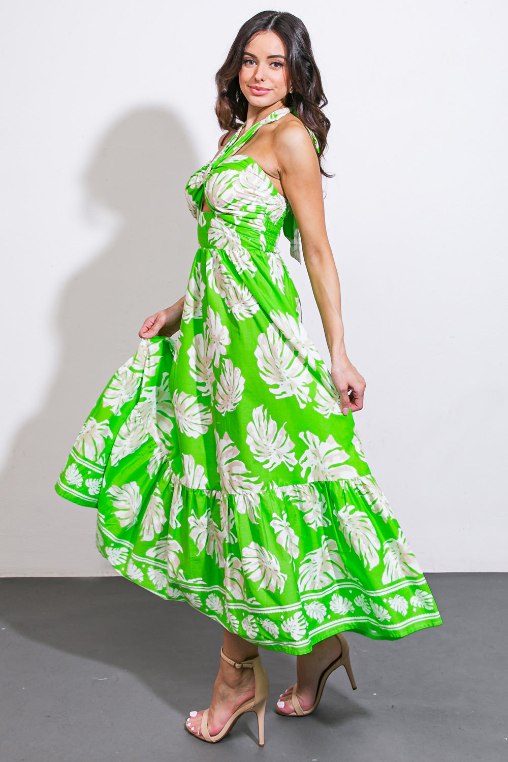 CAUSE A SCENE WOVEN MIDI DRESS - Concordia Style Boutique