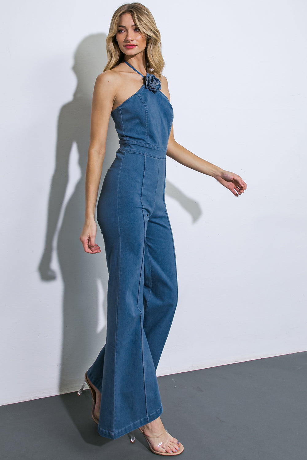 CALL ME LOVELY DENIM JUMPSUIT - Concordia Style Boutique