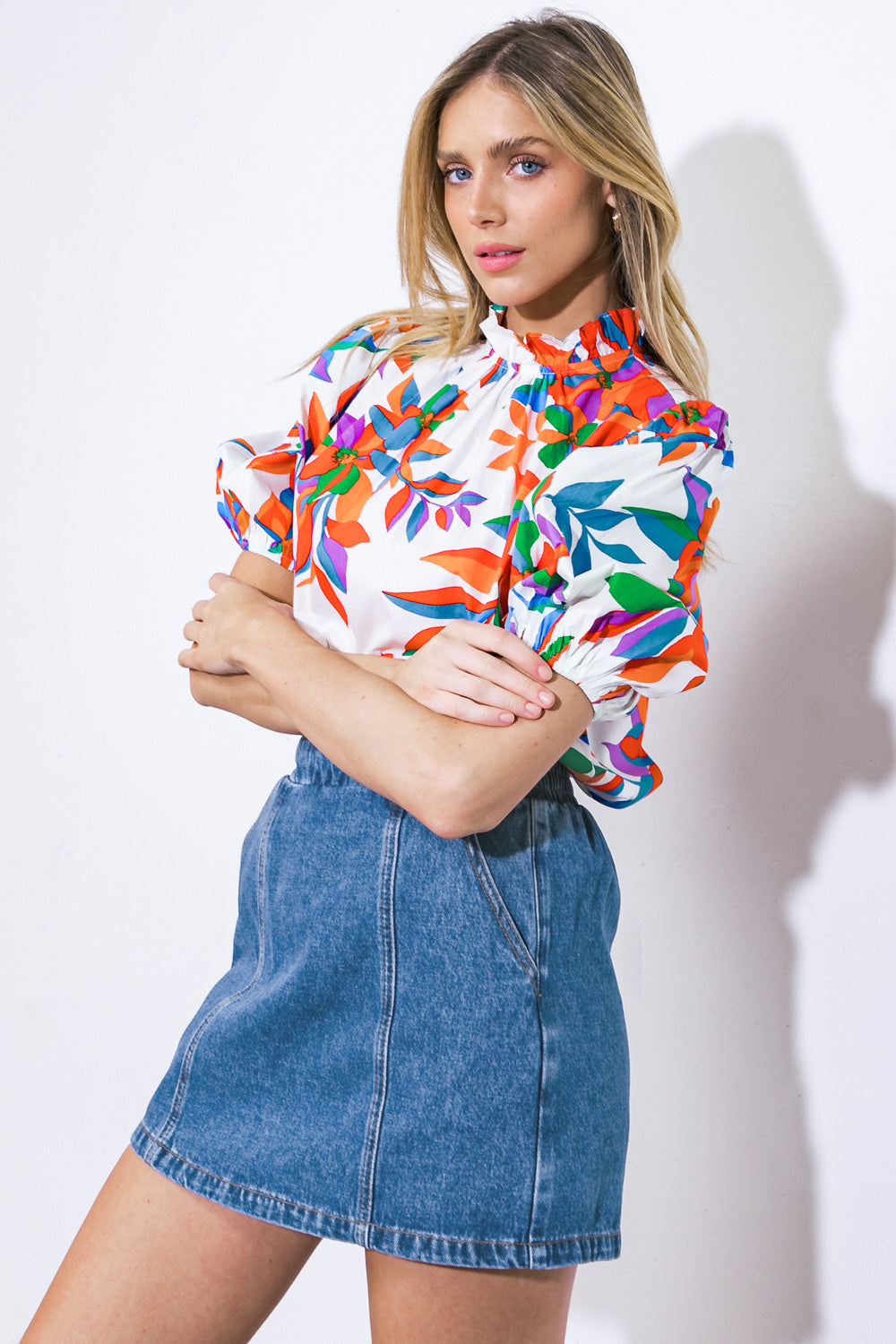 BRAVE NEW WORLD WOVEN TOP - Concordia Style Boutique