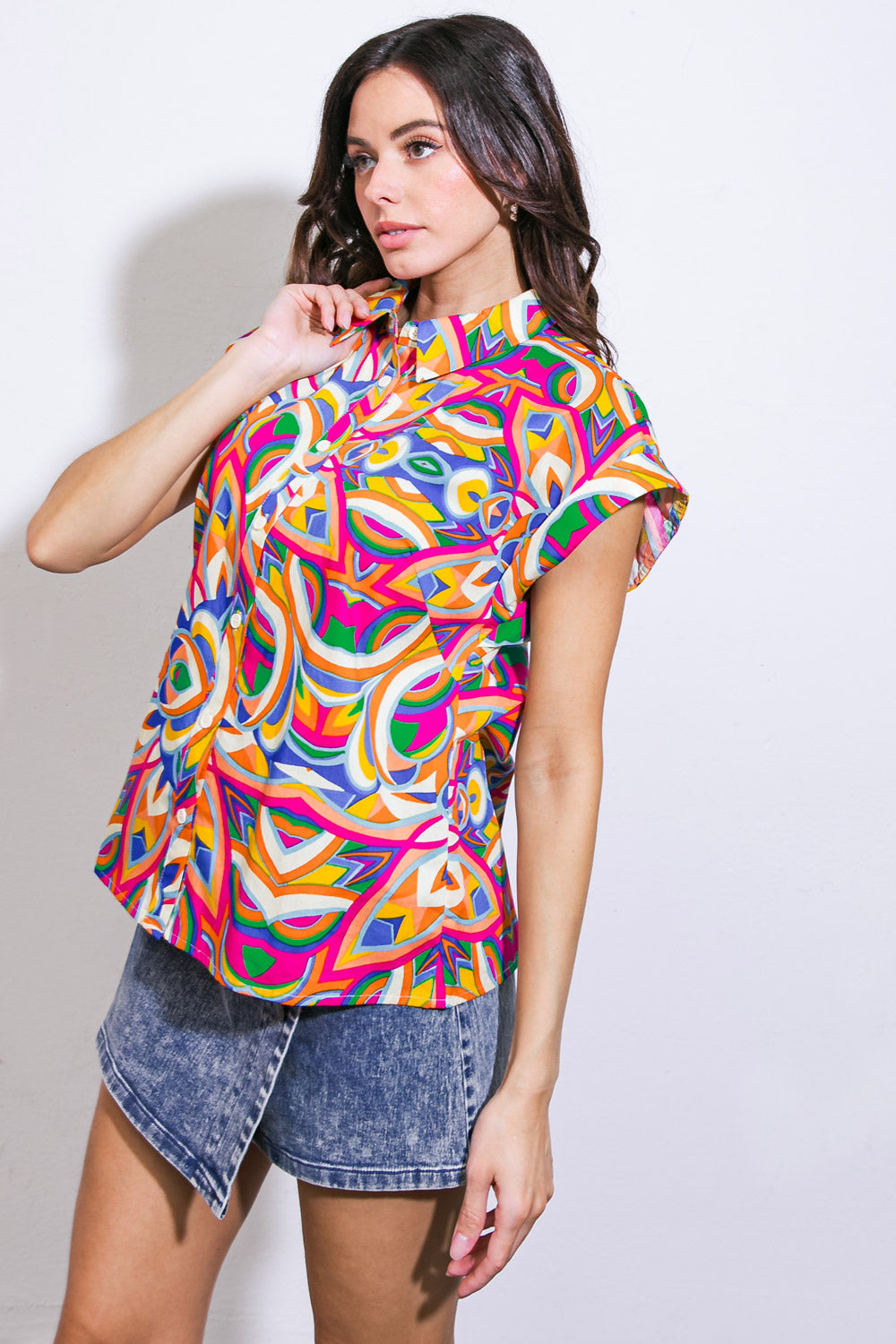 BEAUTIFUL BEGINNINGS WOVEN TOP - Concordia Style Boutique