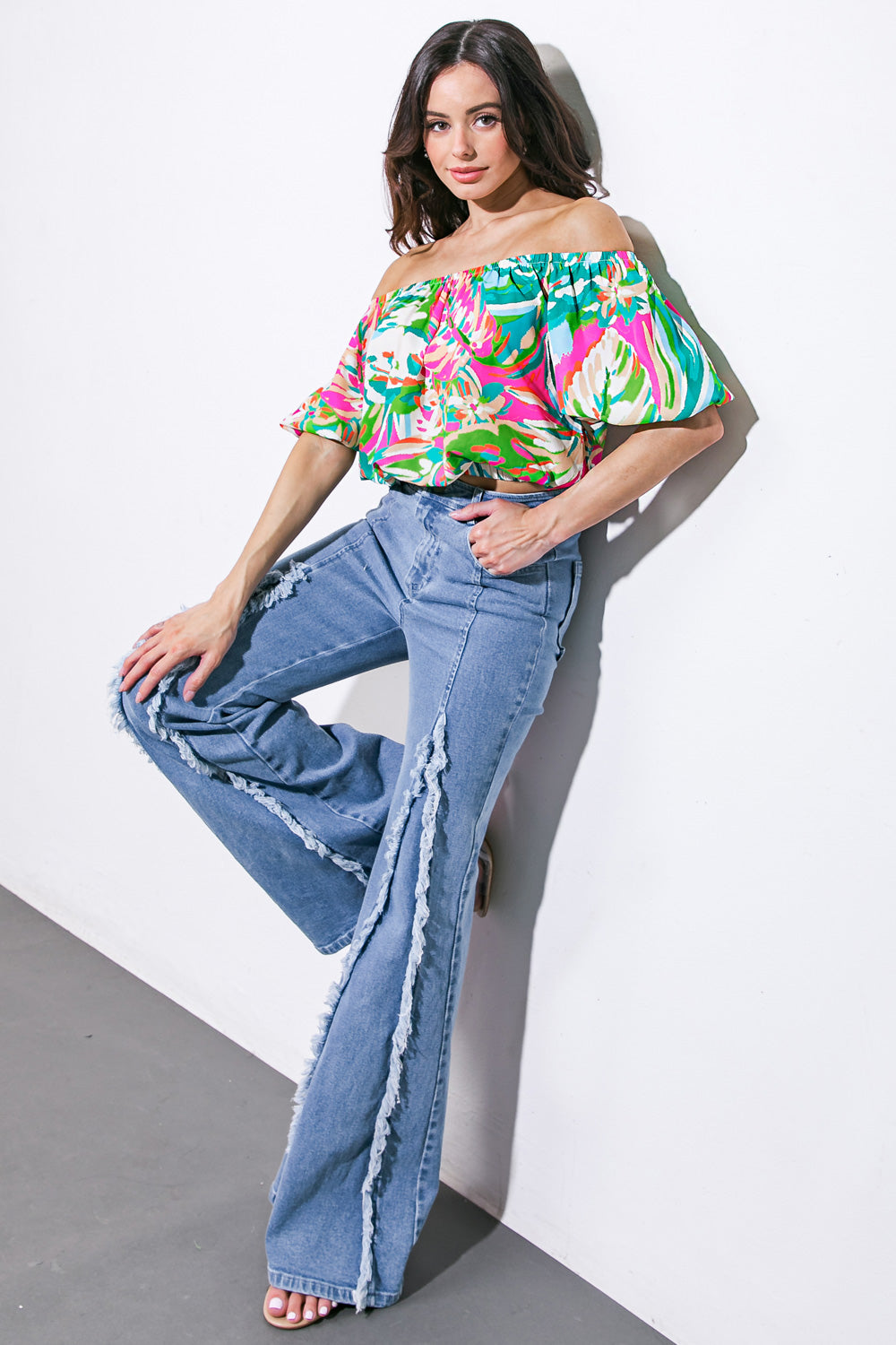 BRING GOOD ENERGY WOVEN TOP - Concordia Style Boutique