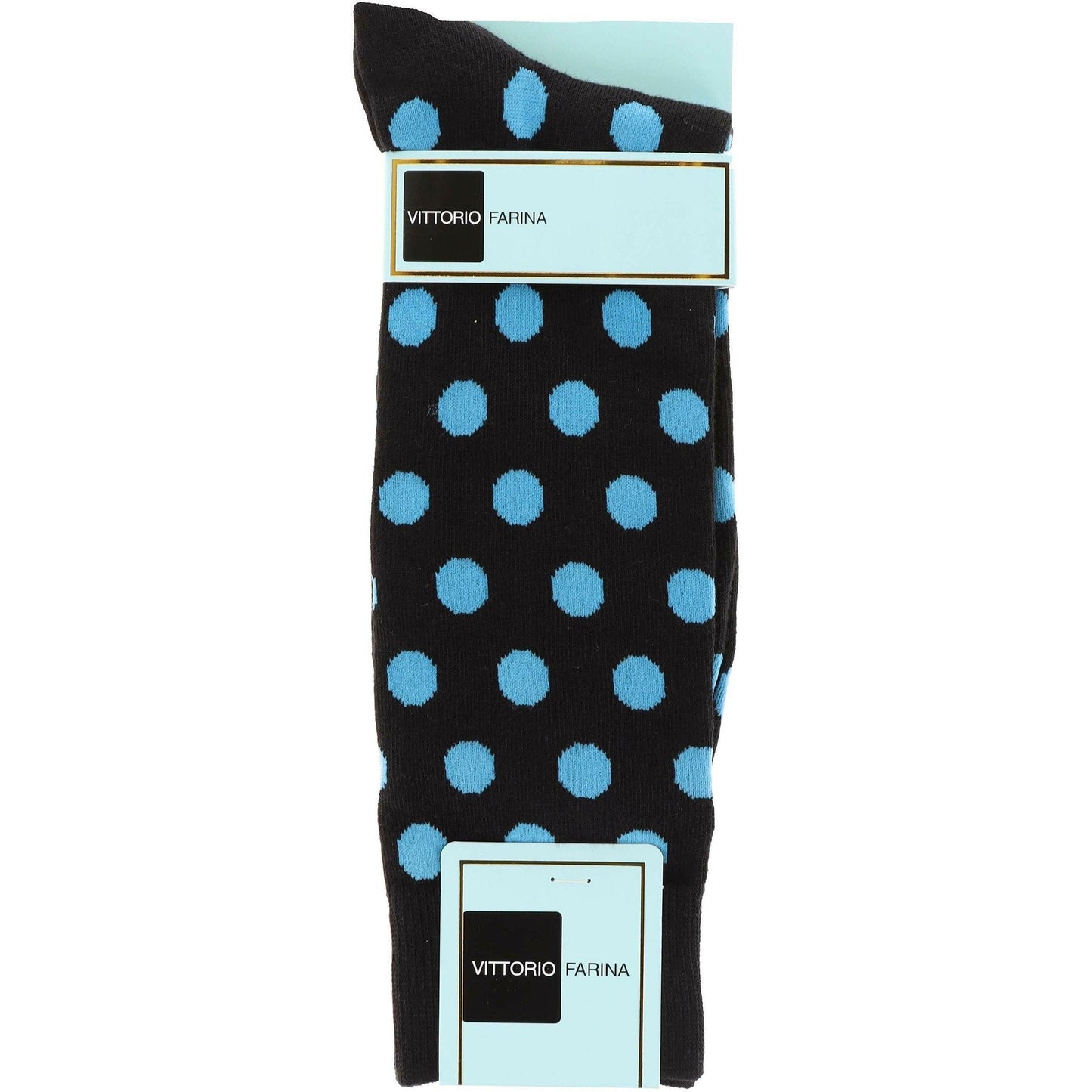 Vittorio Farina Men's Cotton Anklett Polka Dot Dress Socks