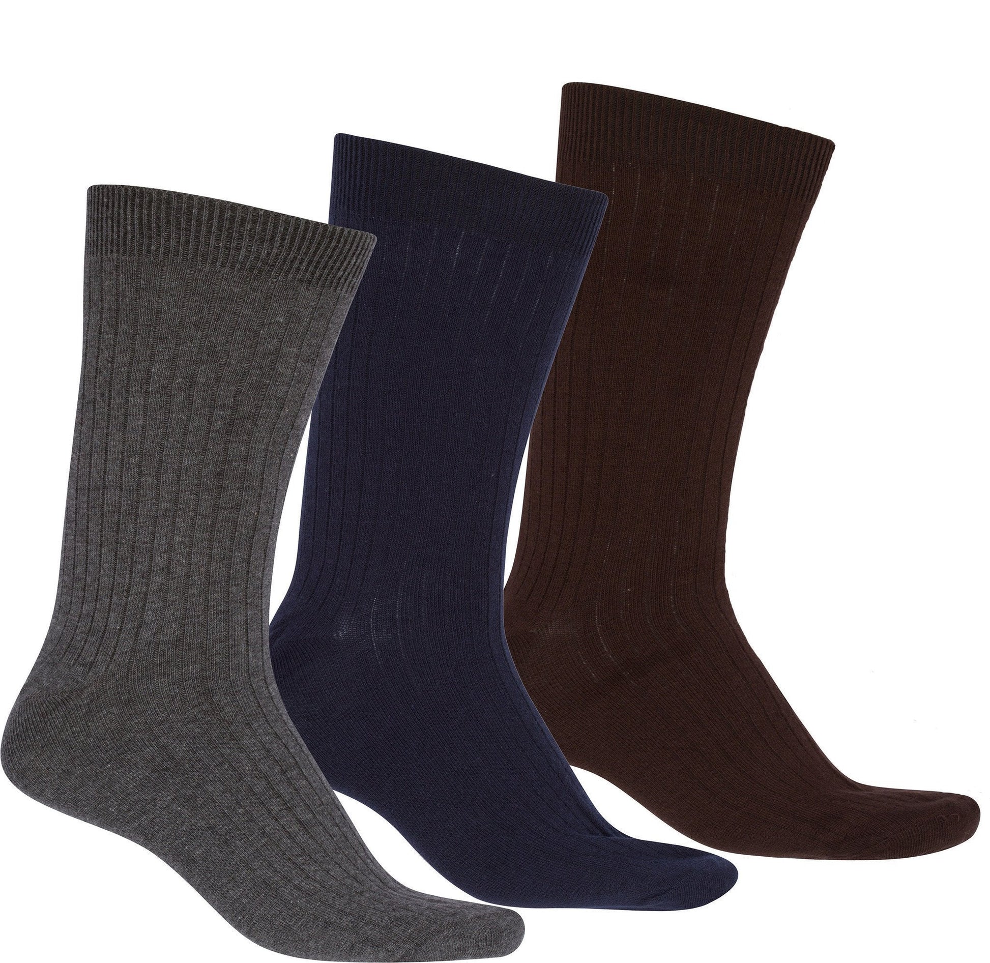 Sakkas Men's Cotton Blend Ribbed Dress Socks - Concordia Style Boutique
