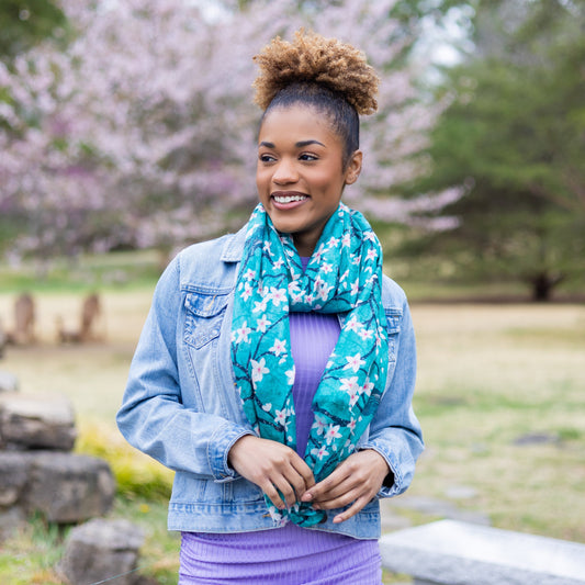 Sakura Starlings Scarf