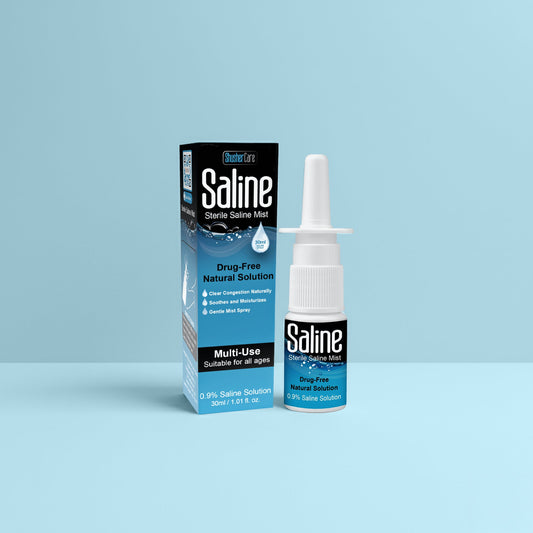 Baby Saline Nasal Spray 30ml – Preservative Free Congestion Relief by Shusher Care
