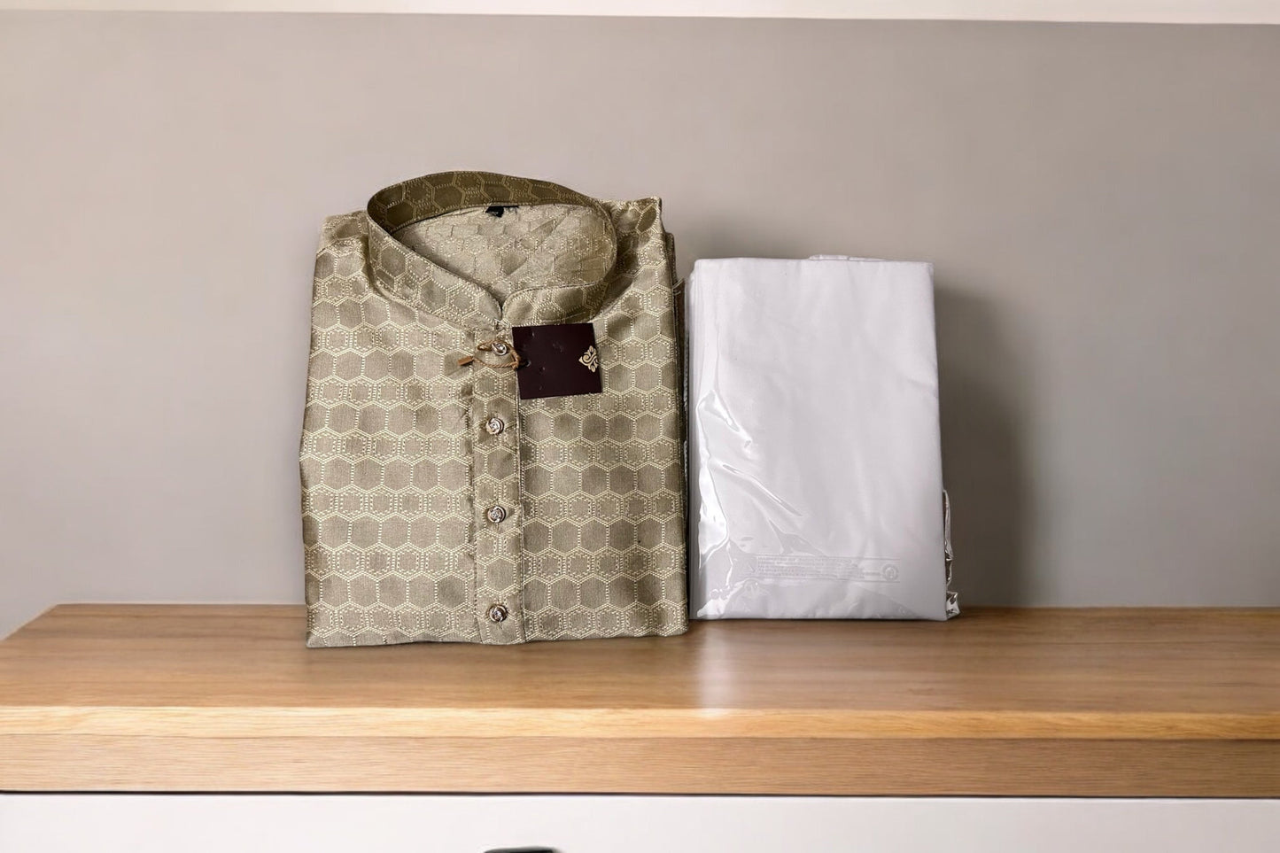 Mens Gray Traditional Silk Kurta Pajama– Ethnic Wear for Mens