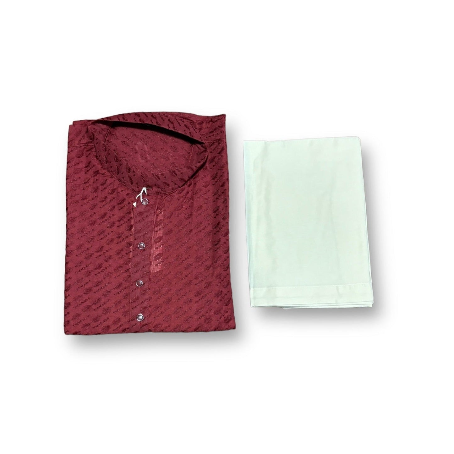 Mens Traditional Maroon Kurta Pajama-6338