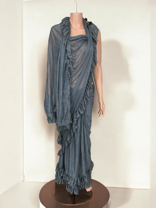 Clearance- Traditional Designer Ready To Wear Saree - Ethnic Wear for Women- 900