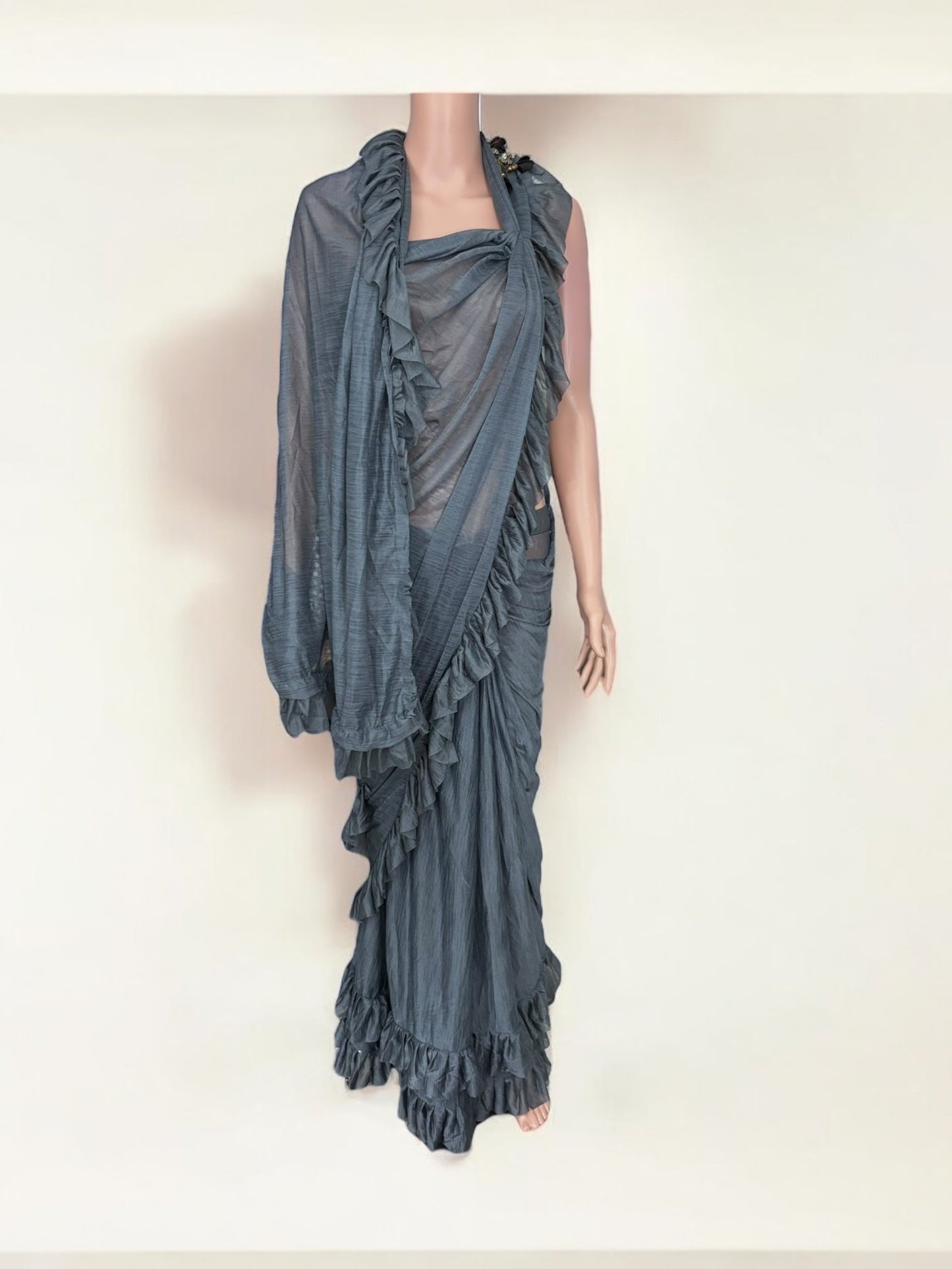 Clearance- Traditional Designer Ready To Wear Saree - Ethnic Wear for Women- 900