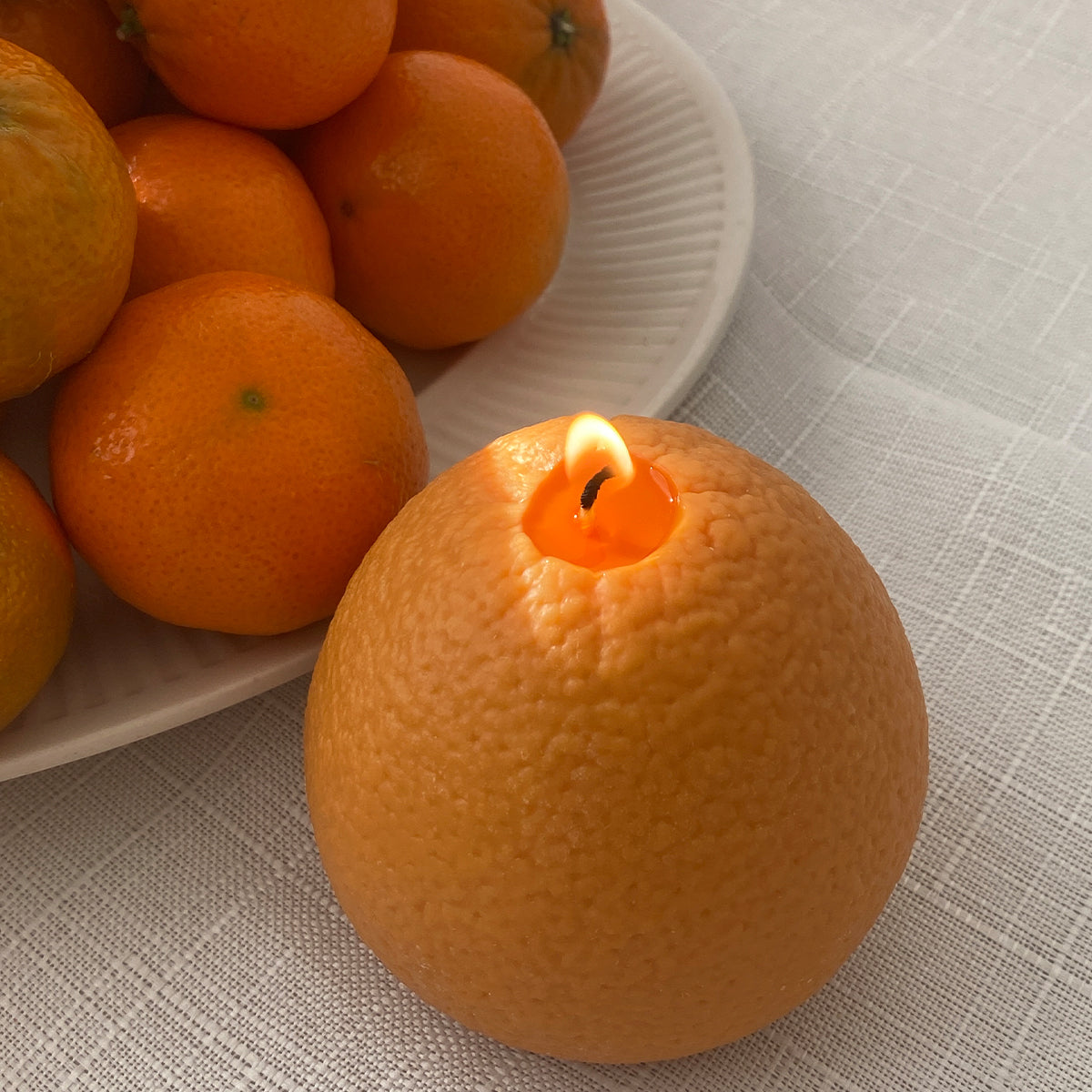 Large Orange Candle - Concordia Style Boutique