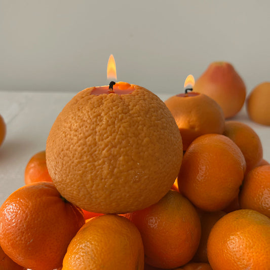 Large Orange Candle - Concordia Style Boutique