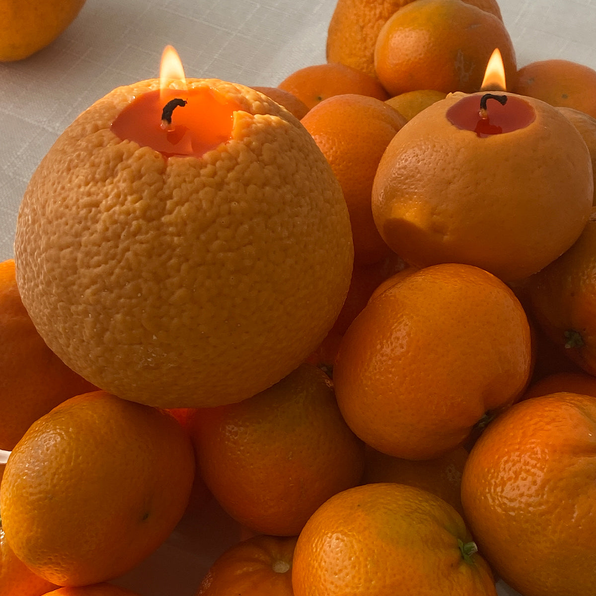 Large Orange Candle - Concordia Style Boutique