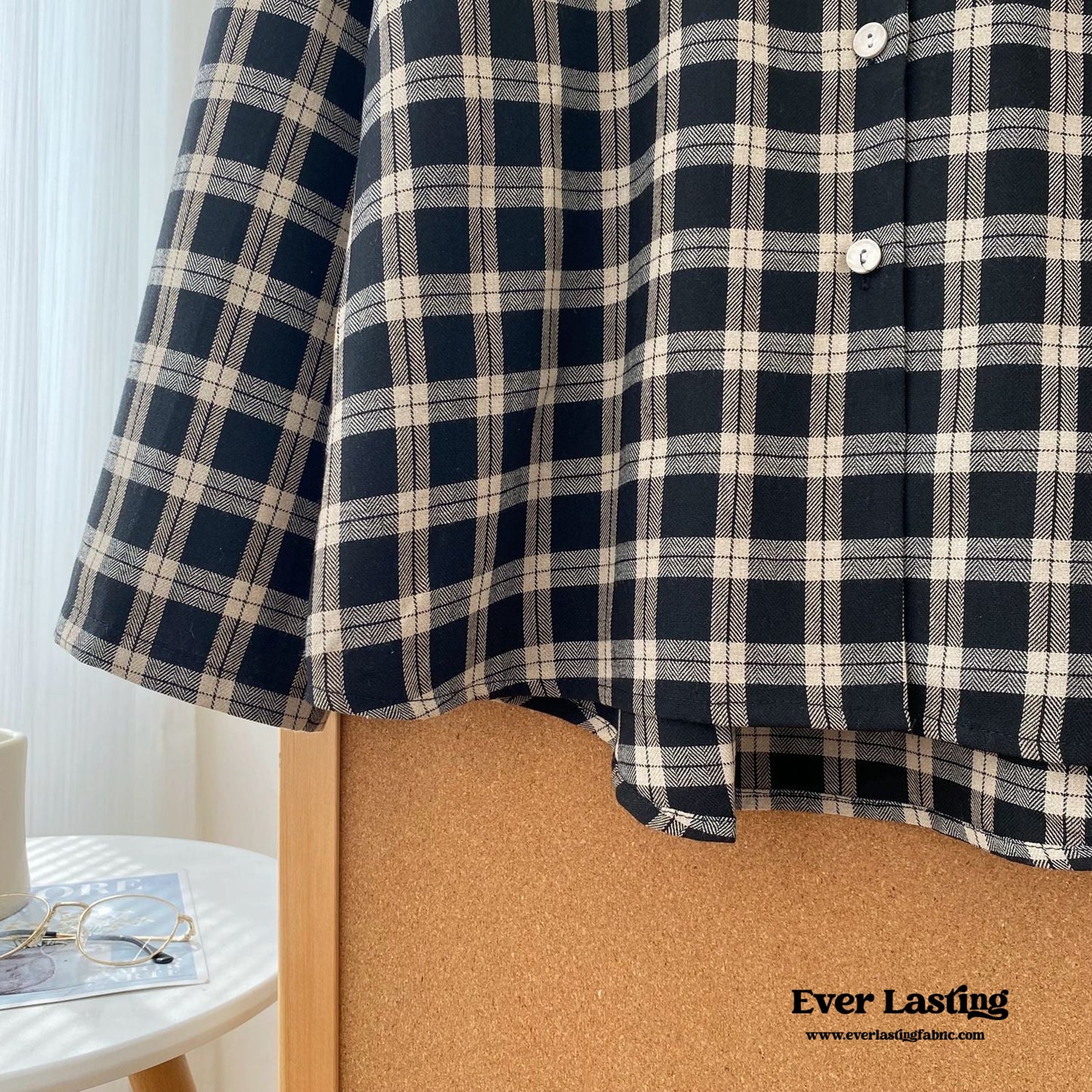 Scarlett Classic Plaid Black Pajama Set