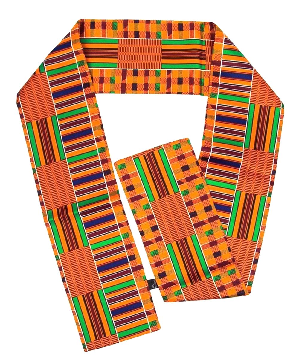 Vittorio Farina Mens' Kente Satin Scarf