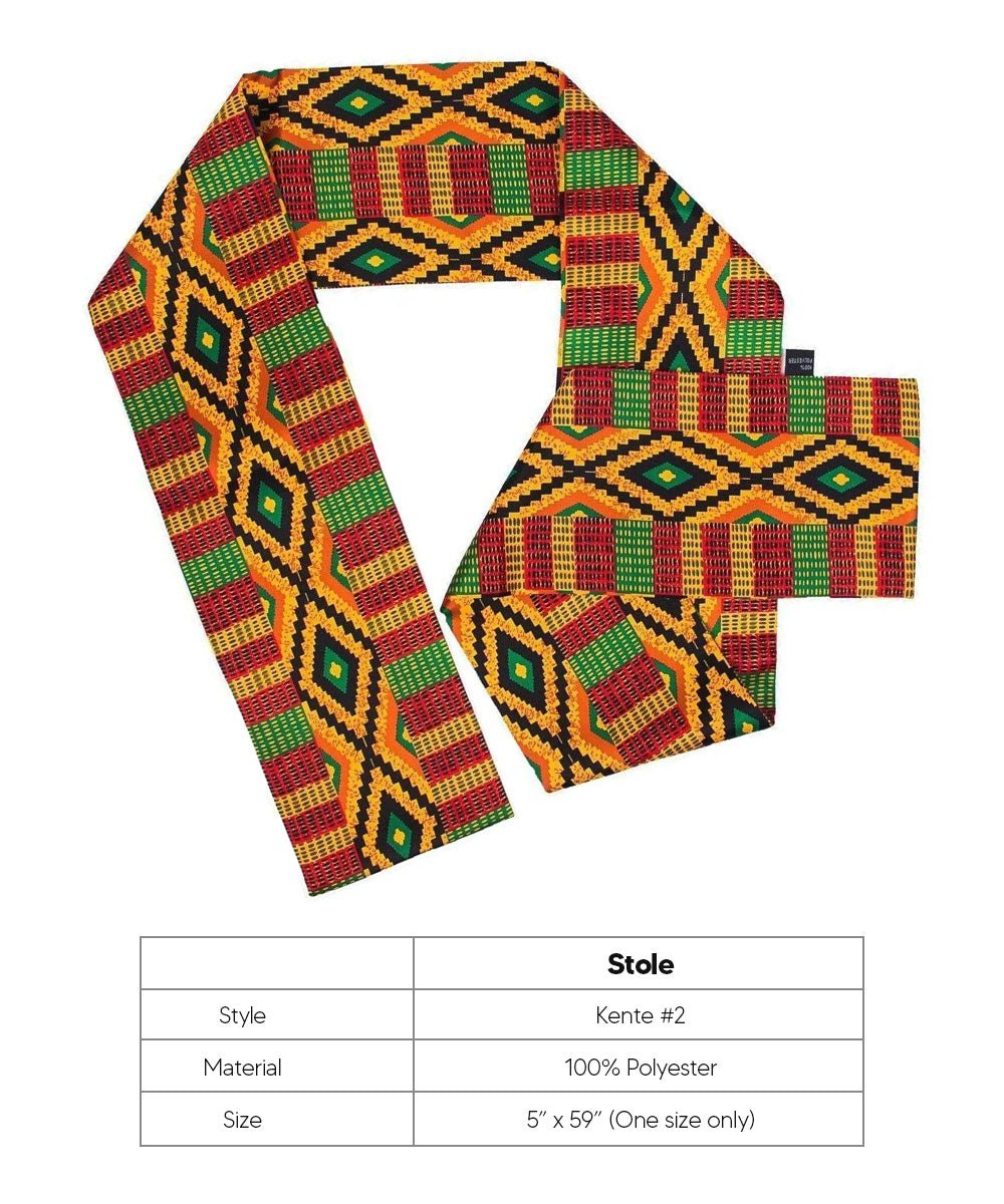 Vittorio Farina Mens' Kente Satin Scarf