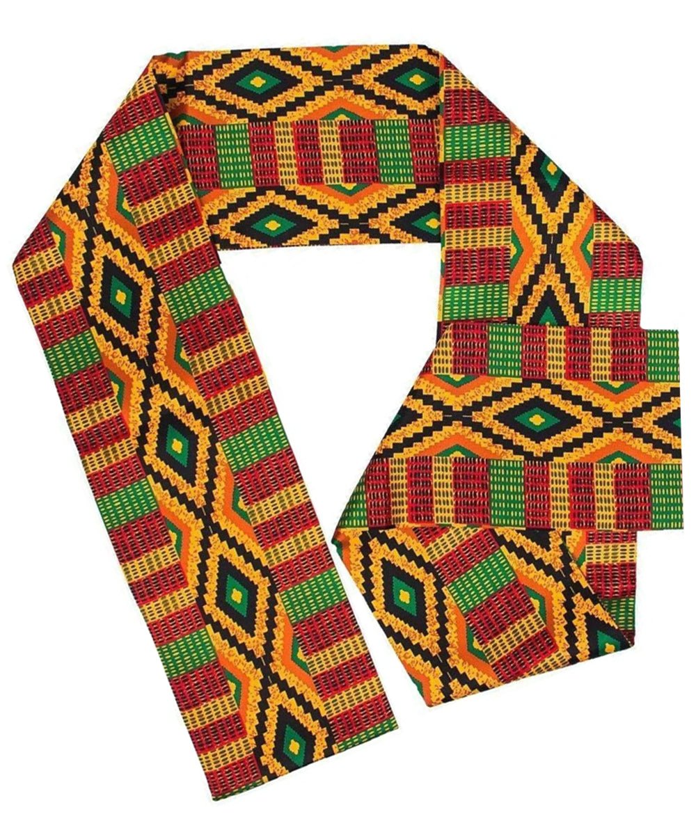 Vittorio Farina Mens' Kente Satin Scarf
