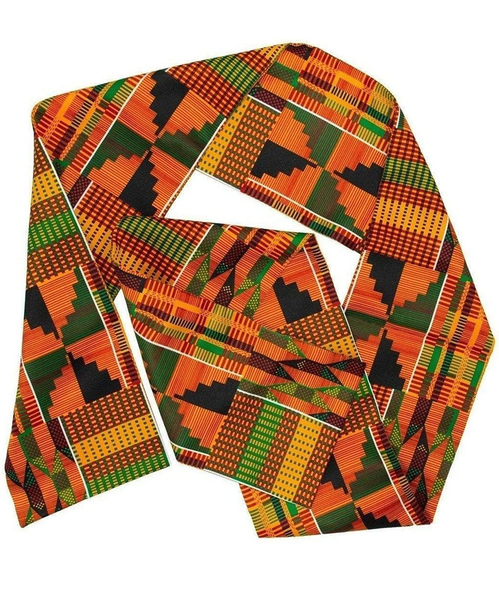 Vittorio Farina Mens' Kente Satin Scarf