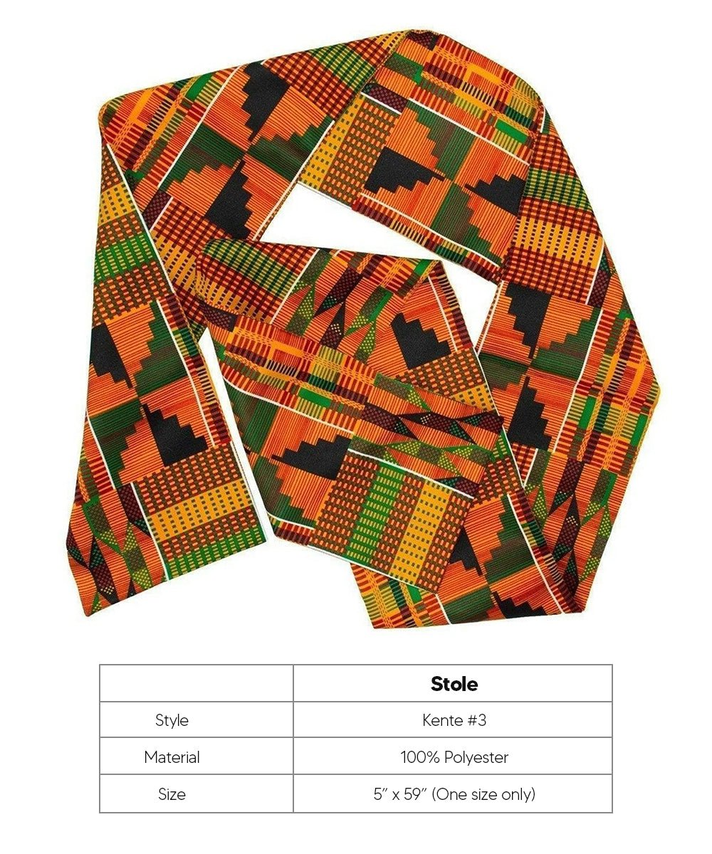 Vittorio Farina Mens' Kente Satin Scarf
