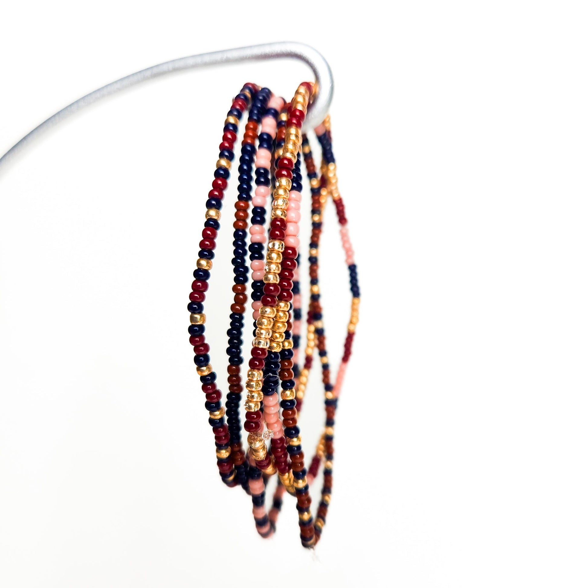 Sangria Seed Bead Bracelets - Set of 6 - Concordia Style Boutique