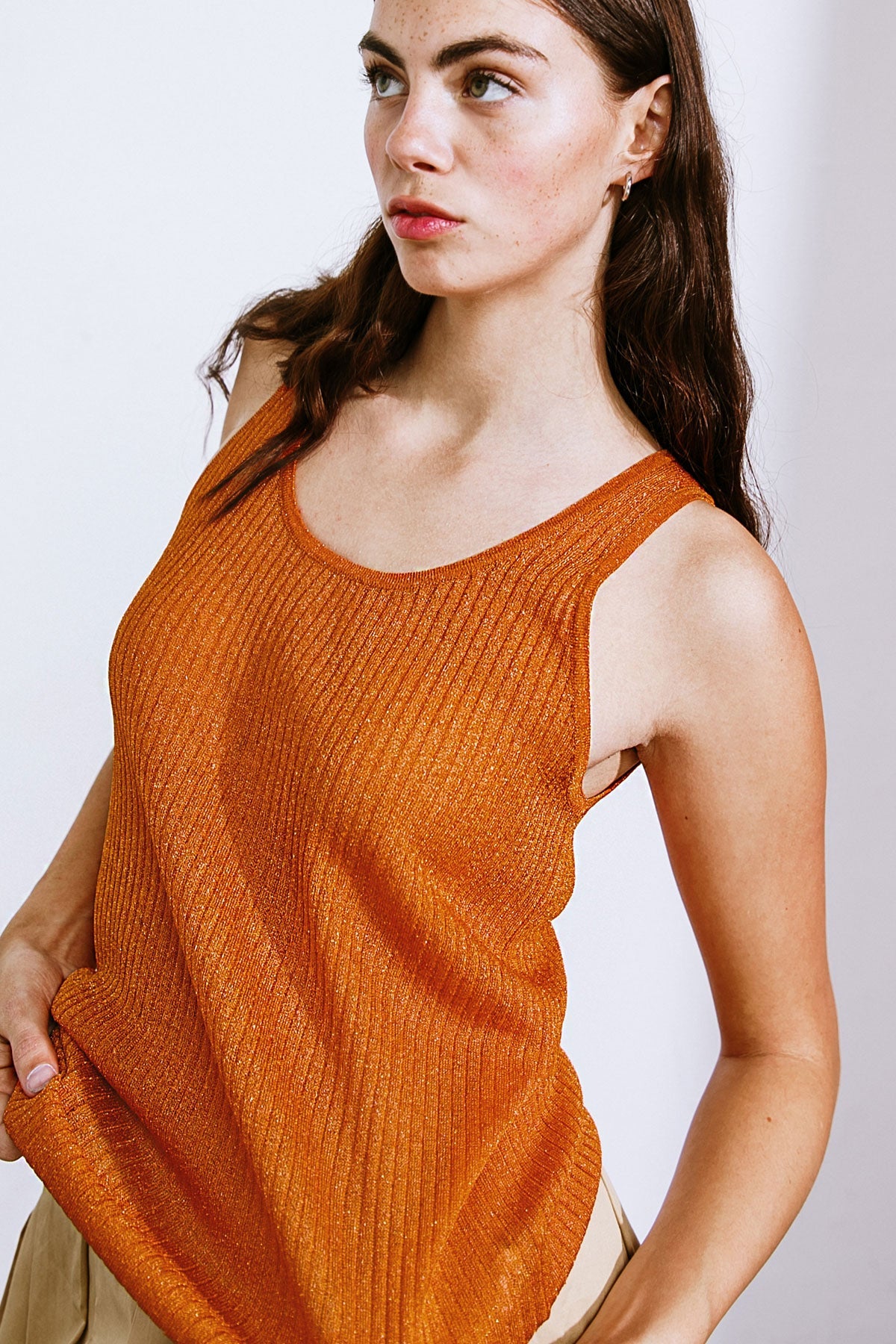 BLISSFUL LOVE WOVEN TANK TOP - Concordia Style Boutique