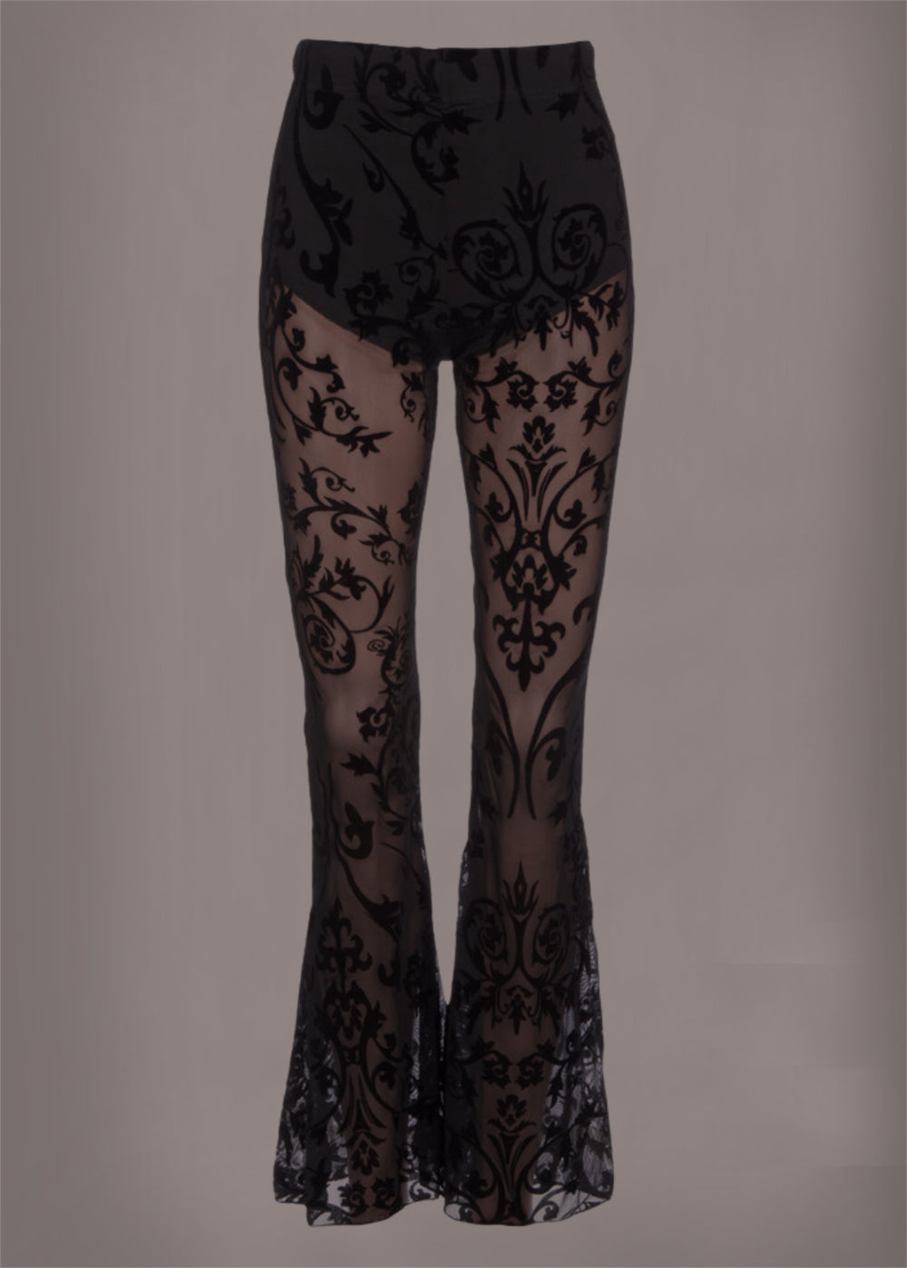 Sheer Goth Bell Bottom Pants - Concordia Style Boutique