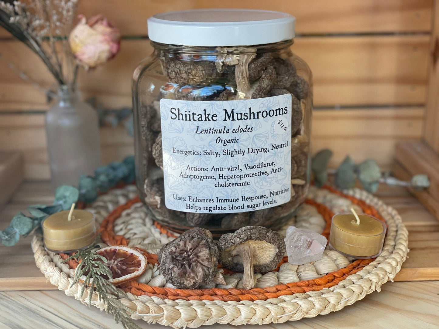 Shiitake Mushroom, dried bulk/oz