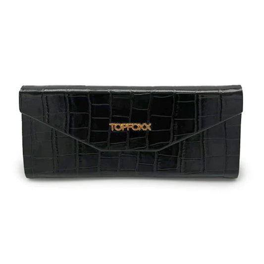 Black Faux Croco Hard Case - Concordia Style Boutique
