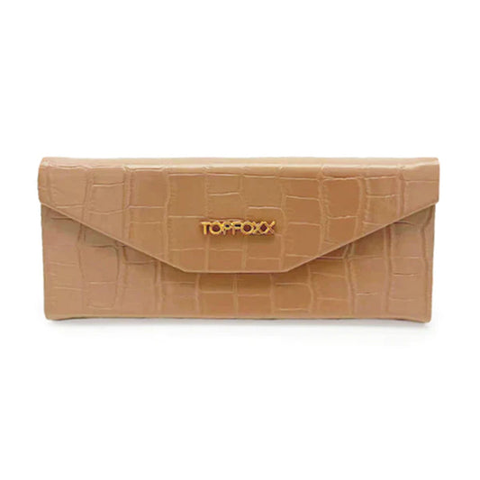 Nude Faux Croco Hard Case - Concordia Style Boutique