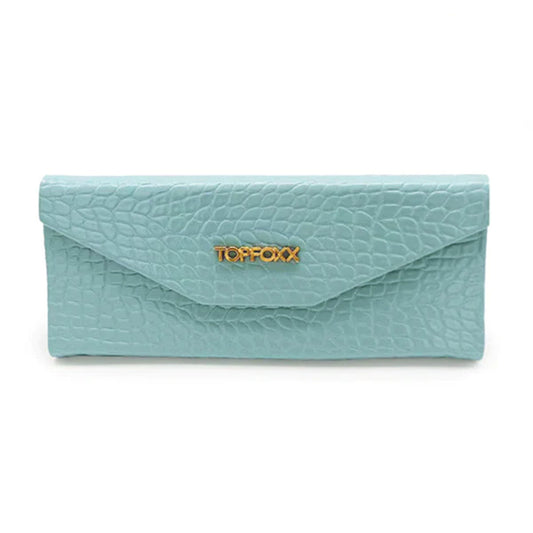 Turquoise Faux Croco Hard Case - Concordia Style Boutique
