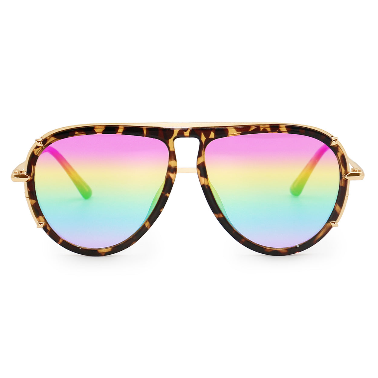 Ivy Luxe - Pride Tangle-Free Round Aviator Sunglasses - Concordia Style Boutique