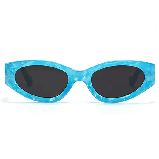 Kat x Money Moves - Blue Cateye Sunglasses - Concordia Style Boutique