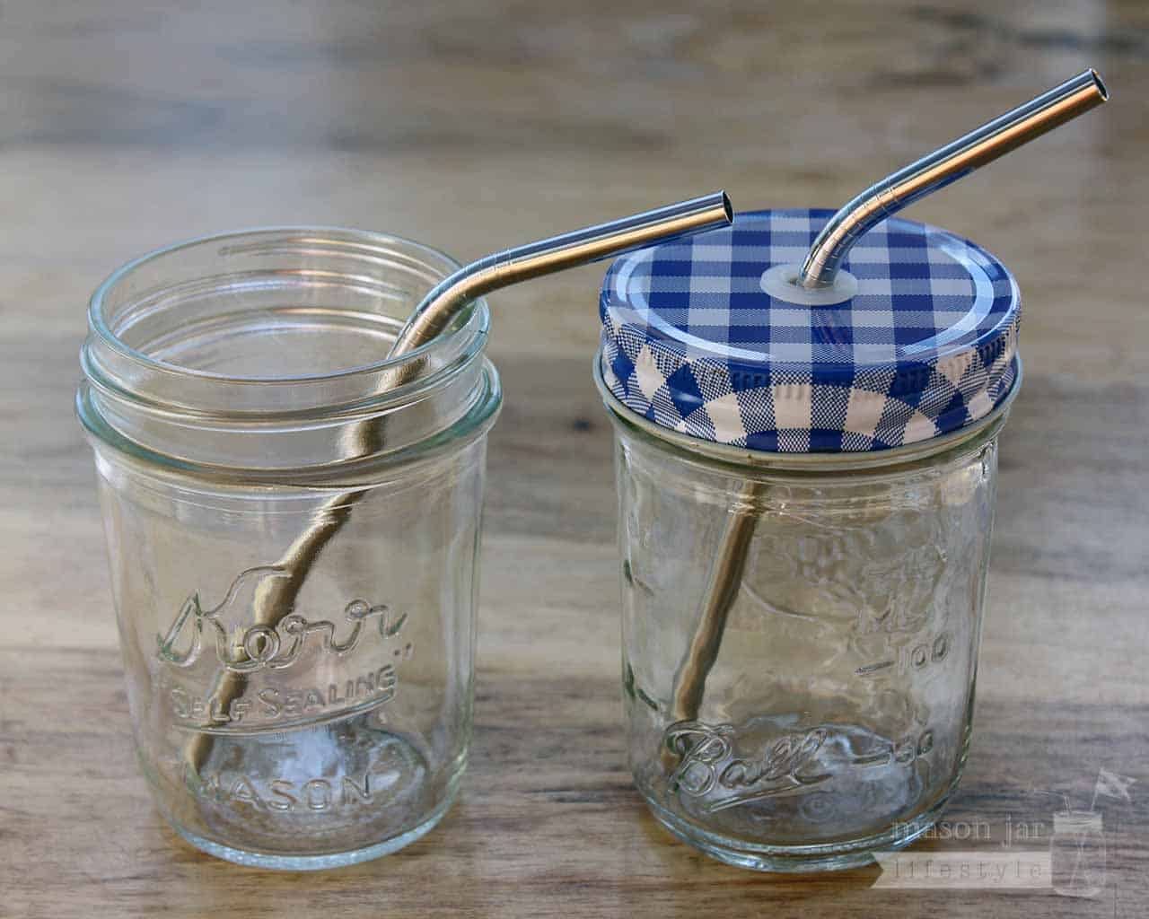 Combo 6 Pack Thin Bent Stainless Steel Straws for Mason Jars - Premium Mason Jar from Mason Jar Lifestyle - Just $14.99! Shop now at Concordia Style Boutique