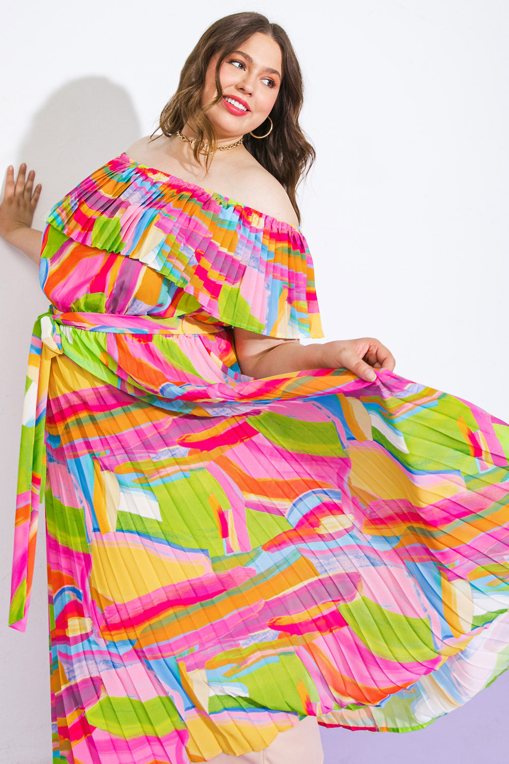 BLOSSOM BOULEVARD WOVEN MIDI DRESS - Concordia Style Boutique