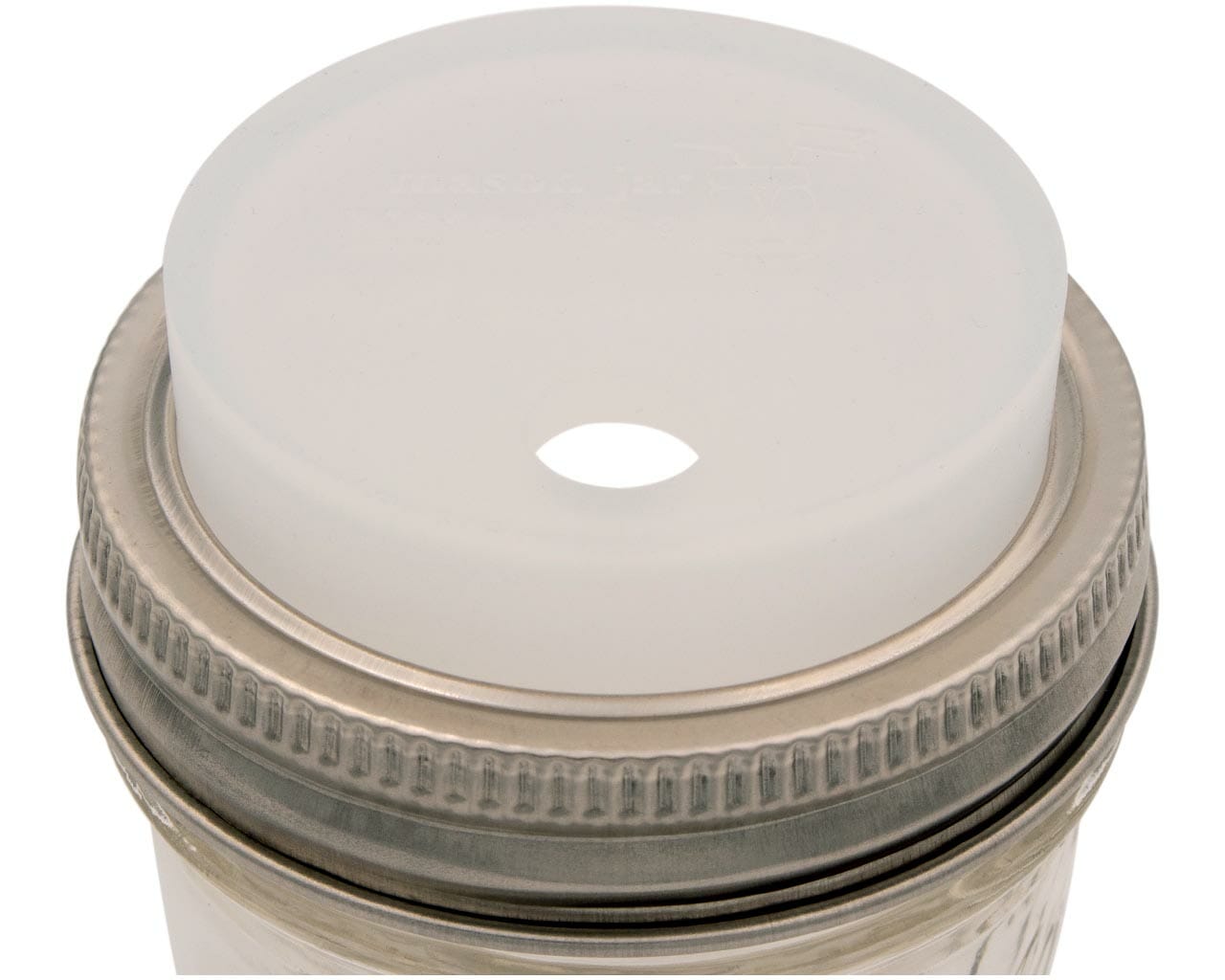 Silicone Straw Hole Tumbler with Stainless Steel Band for Mason Jars - Concordia Style Boutique