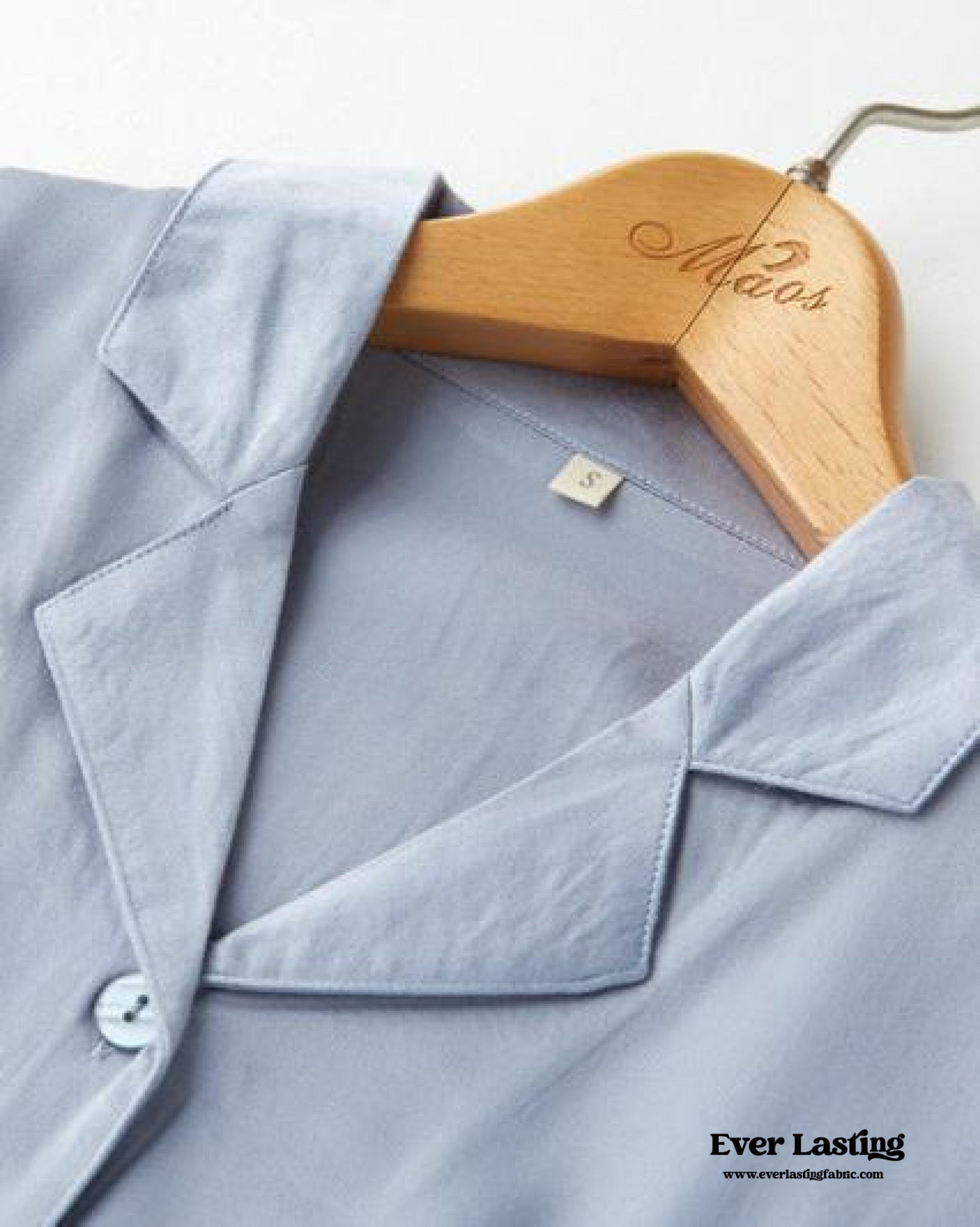 Silky Classic Morandi Silky Pajama Set / Blue