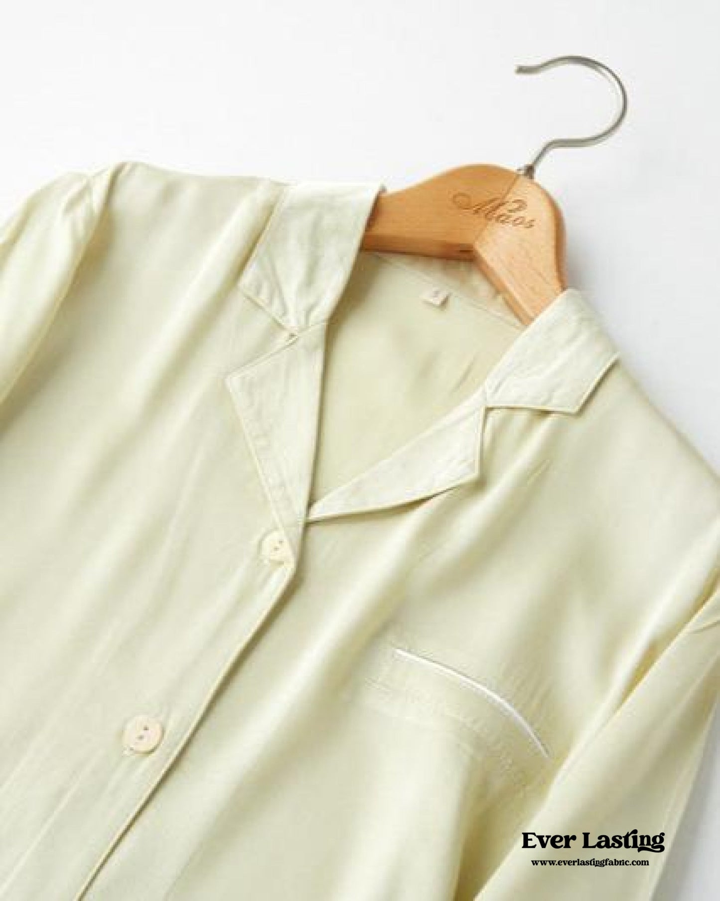 Silky Classic Morandi Silky Pajama Set / Blue